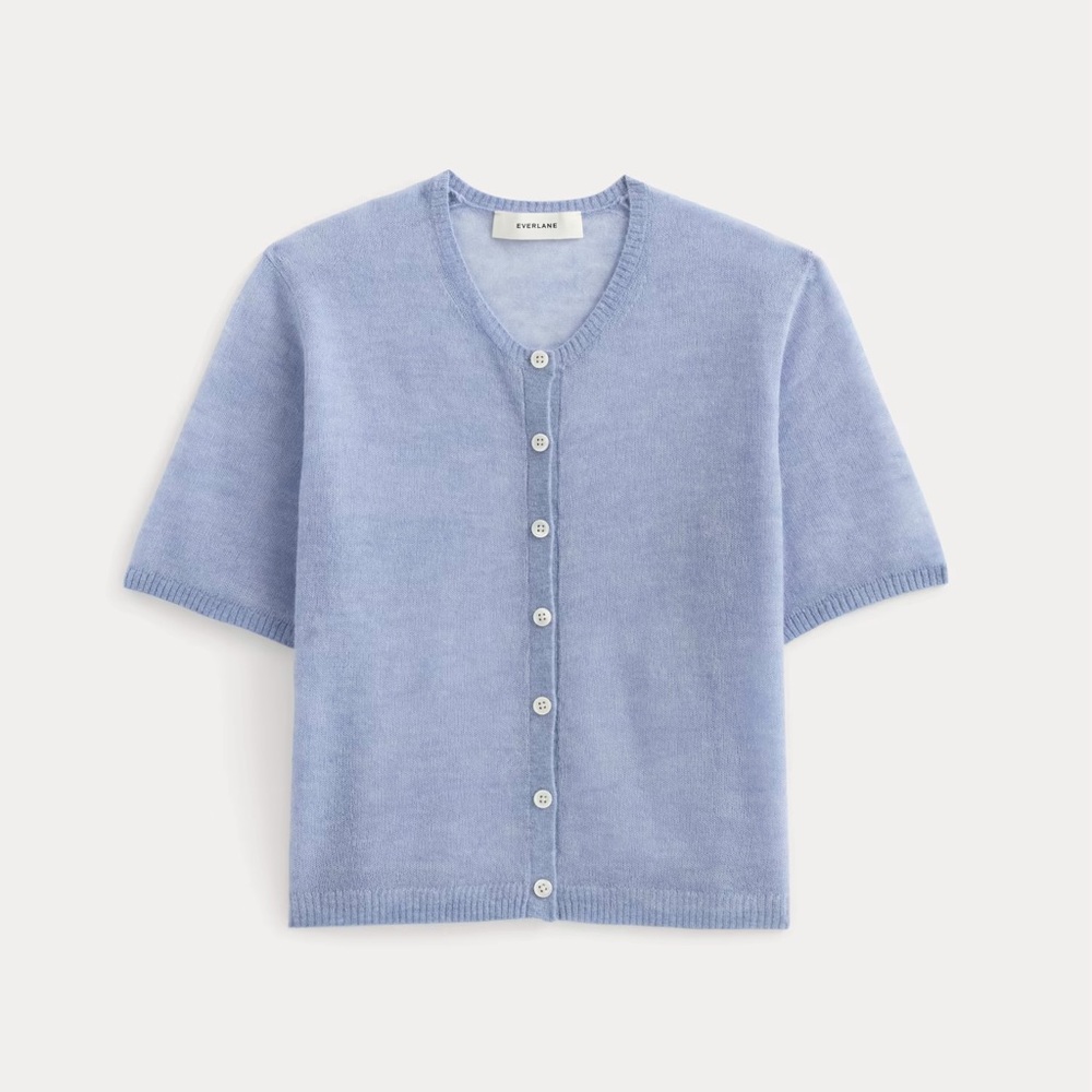 Everlane The Air Alpaca™ Short-Sleeve Cardigan